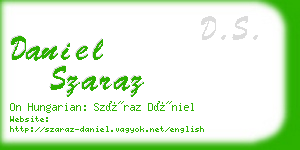 daniel szaraz business card